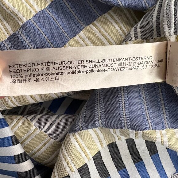 Massimo Dutti Geometric Jacquard Stripe Pockets Box Pleat A-Line Mini Skirt Sz 4 - Picture 13 of 15